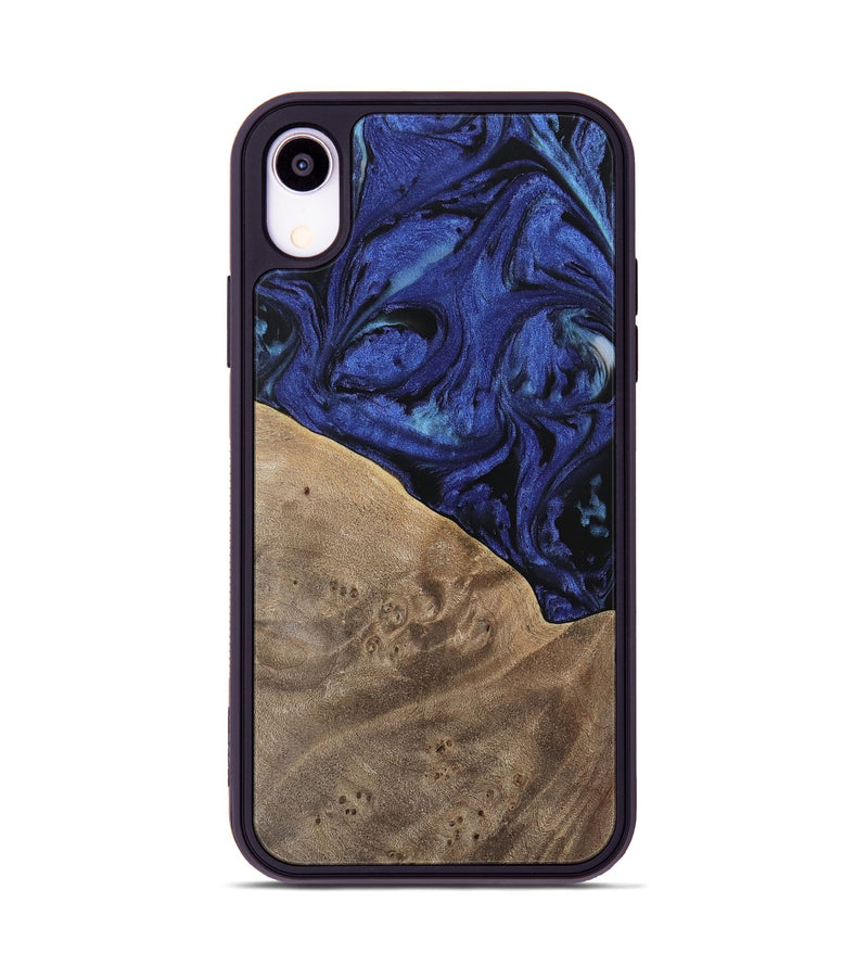 iPhone Xr Wood Phone Case - Wanda (Blue, 741522)