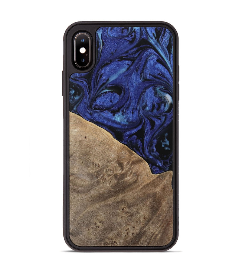 iPhone Xs Max Wood Phone Case - Wanda (Blue, 741522)