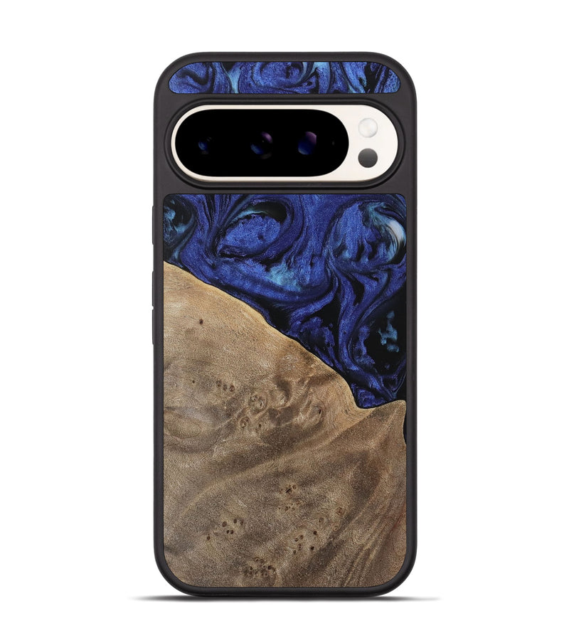 Pixel 9 Pro Wood Phone Case - Wanda (Blue, 741522)