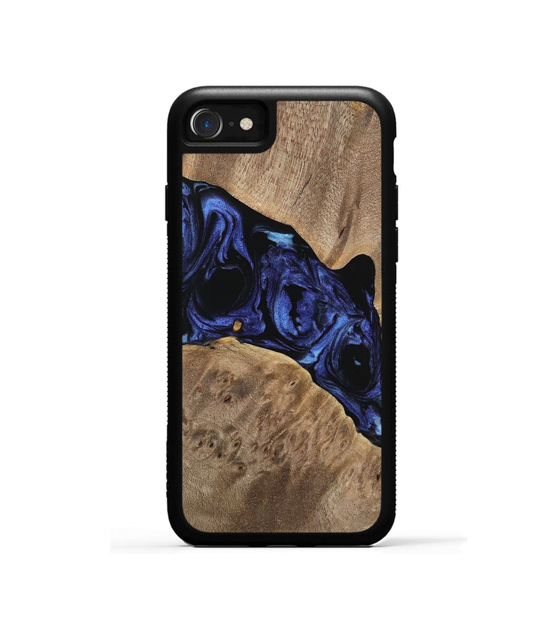 iPhone SE Wood Phone Case - Hesther (Blue, 741523)