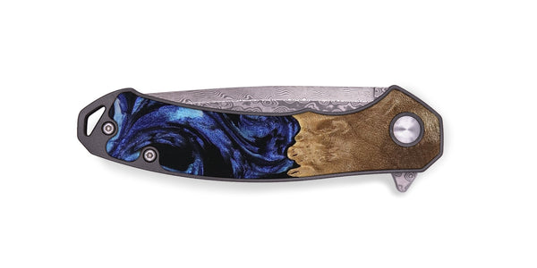 EDC Wood Pocket Knife - Irma (Blue, 741524)