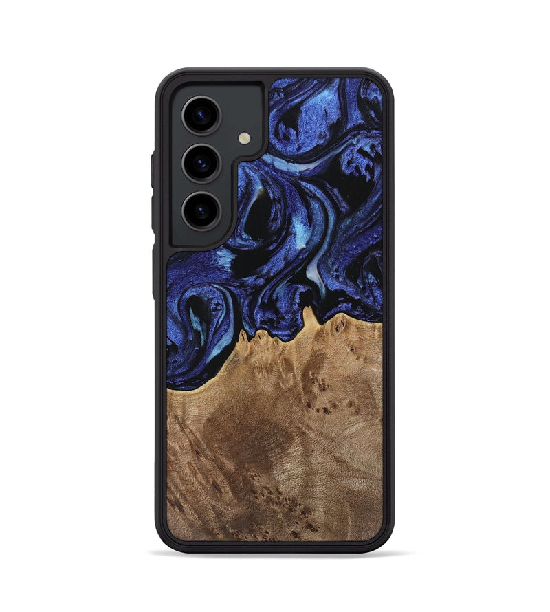 Galaxy S24 Wood Phone Case - Irma (Blue, 741524)