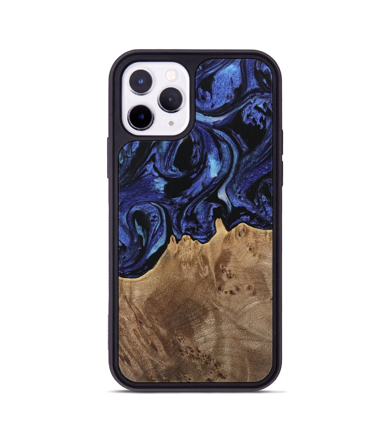 iPhone 11 Pro Wood Phone Case - Irma (Blue, 741524)