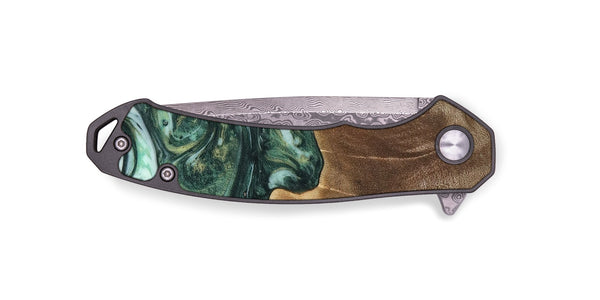 EDC Wood Pocket Knife - Donita (Green, 741546)