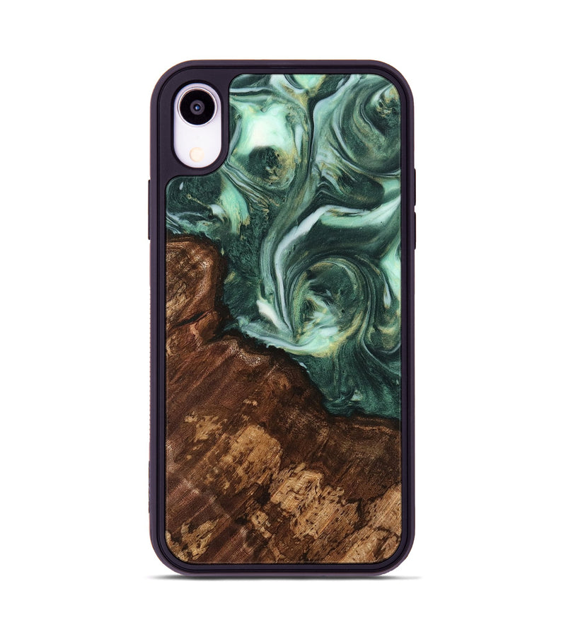 iPhone Xr Wood Phone Case - Gideon (Green, 741576)