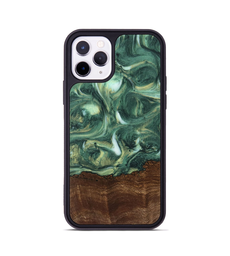 iPhone 11 Pro Wood Phone Case - Anibal (Green, 741594)