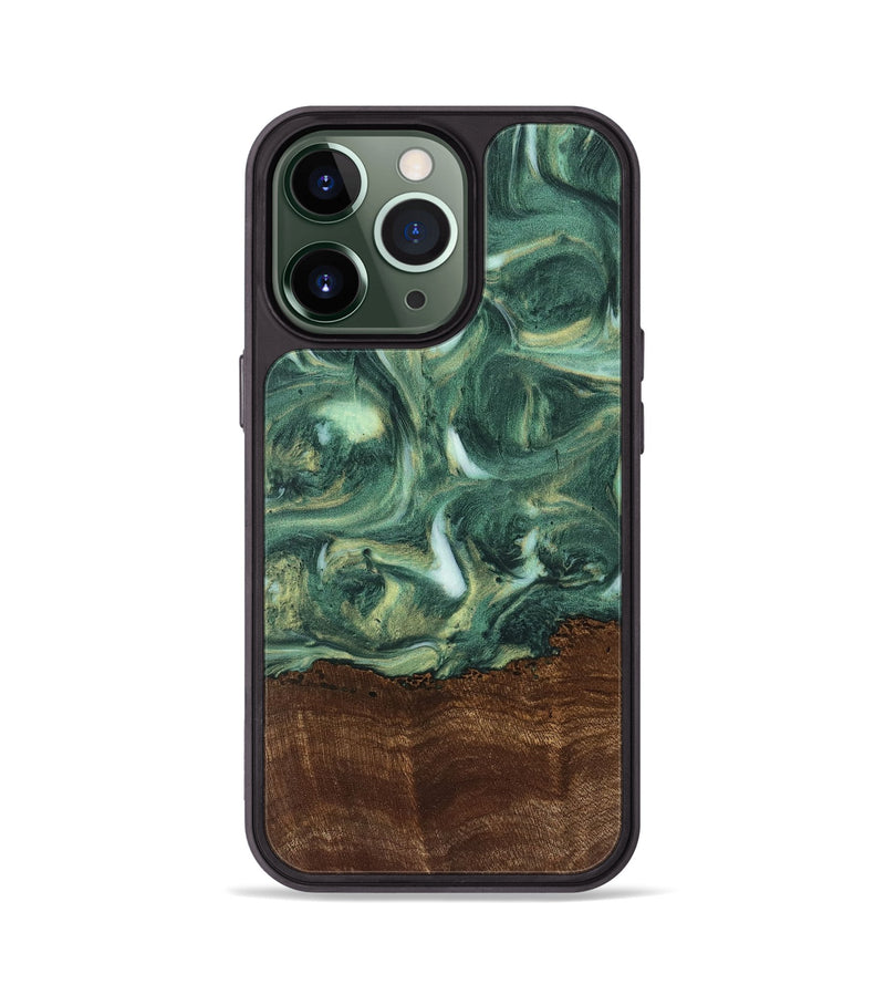 iPhone 13 Pro Wood Phone Case - Anibal (Green, 741594)