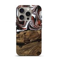 iPhone 16 Pro Wood Live Edge Phone Case - Harm (Black & White, 741602)