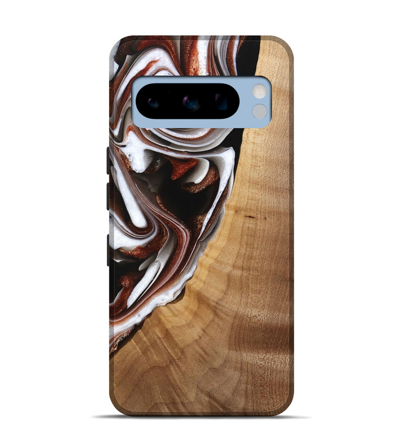 Pixel 8 Pro Wood Live Edge Phone Case - Verner (Black & White, 741610)