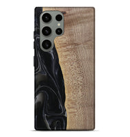 Galaxy S23 Ultra Wood Live Edge Phone Case - Kyan (Black & White, 741613)