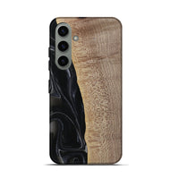 Galaxy S24 Wood Live Edge Phone Case - Kyan (Black & White, 741613)