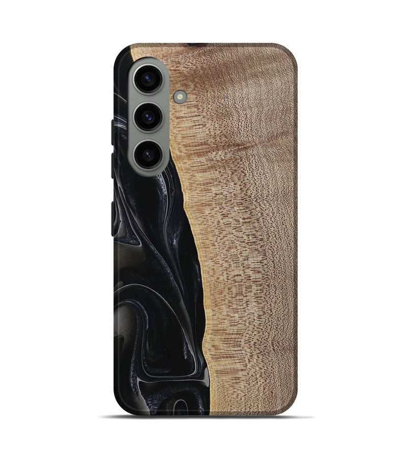 Galaxy S24 Wood Live Edge Phone Case - Kyan (Black & White, 741613)