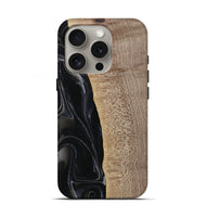 iPhone 16 Pro Wood Live Edge Phone Case - Kyan (Black & White, 741613)