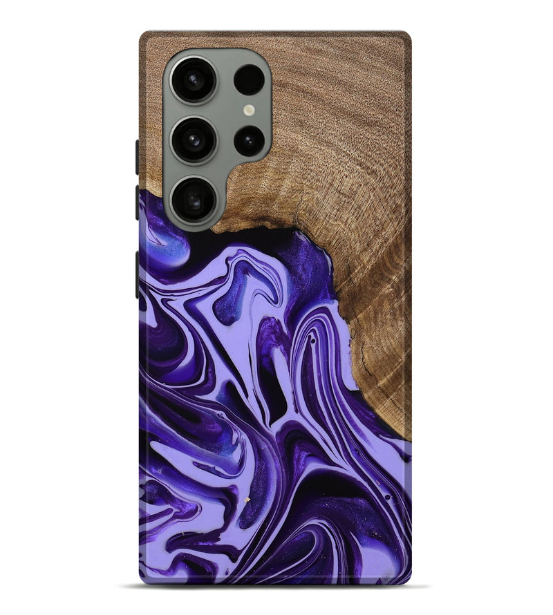 Galaxy S23 Ultra Wood Live Edge Phone Case - Zola (Purple, 741622)