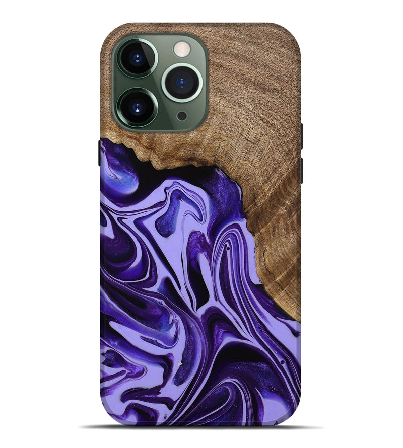 iPhone 13 Pro Max Wood Live Edge Phone Case - Zola (Purple, 741622)