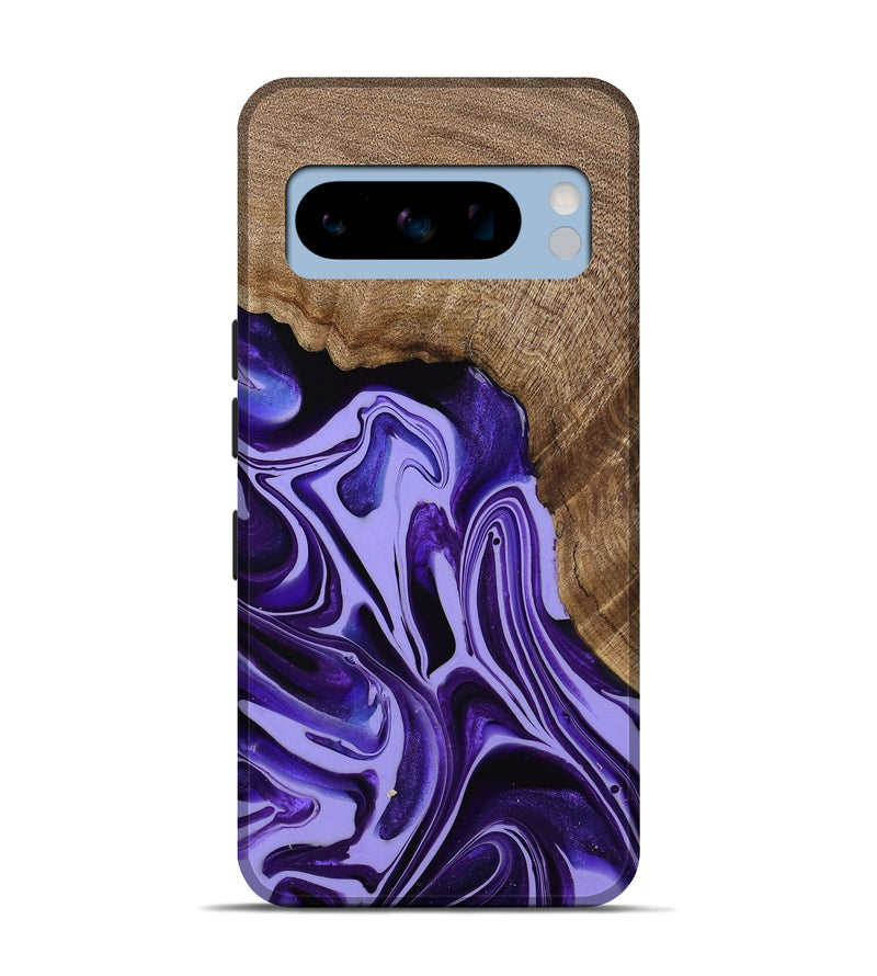 Pixel 8 Pro Wood Live Edge Phone Case - Zola (Purple, 741622)