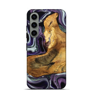 Galaxy S24 Wood Live Edge Phone Case - Trudie (Purple, 741623)