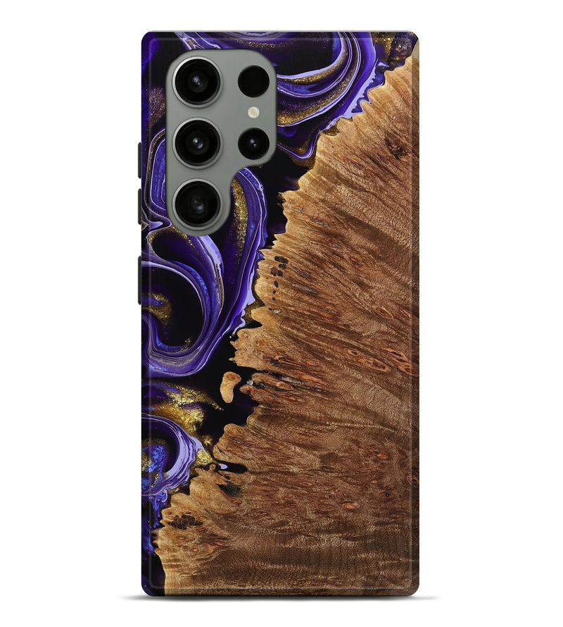 Galaxy S23 Ultra Wood Live Edge Phone Case - Marvel (Purple, 741624)