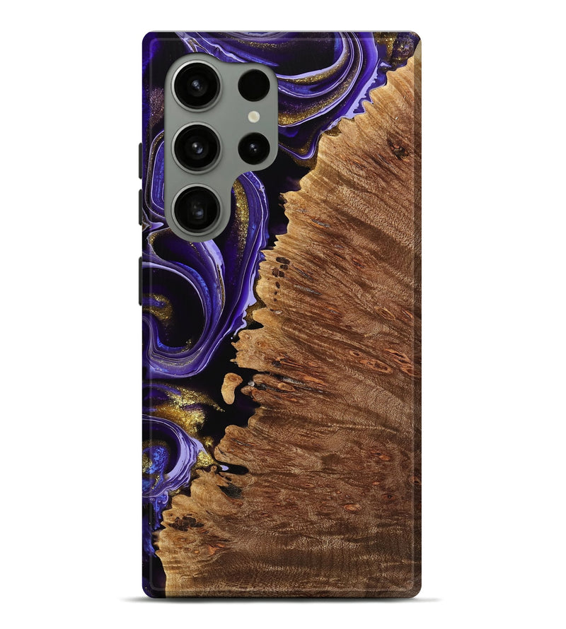 Galaxy S24 Ultra Wood Live Edge Phone Case - Marvel (Purple, 741624)