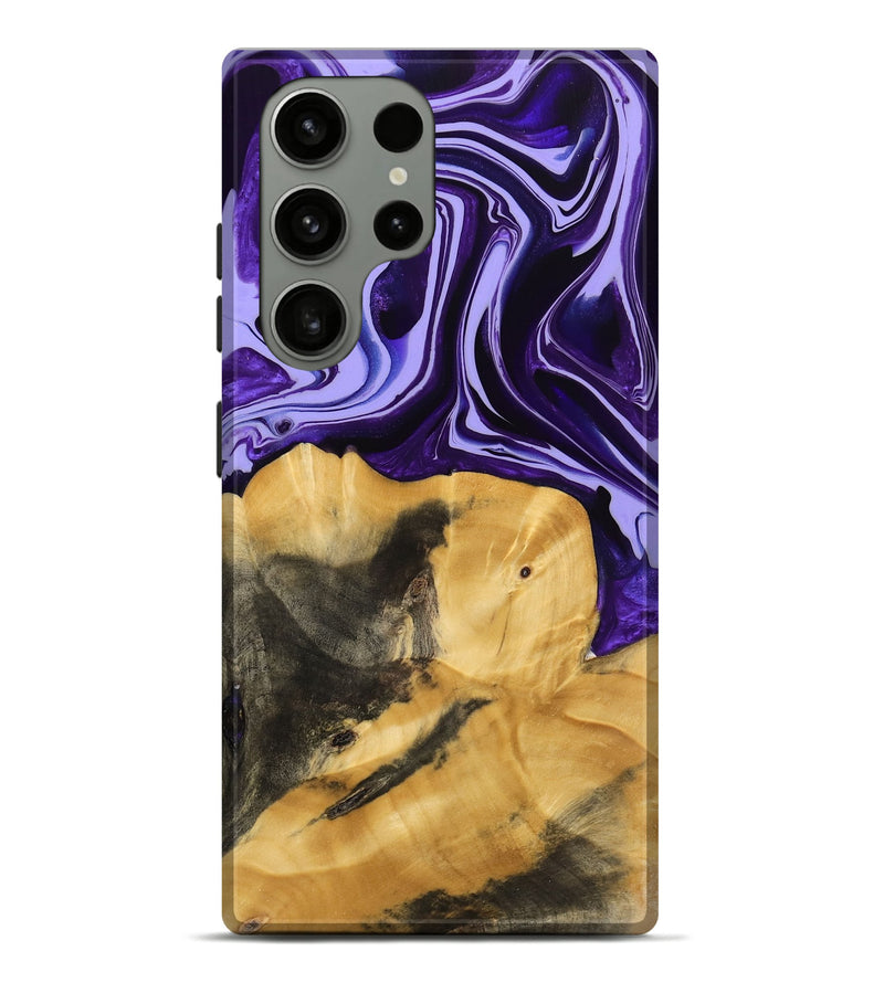 Galaxy S23 Ultra Wood Live Edge Phone Case - Condell (Purple, 741625)