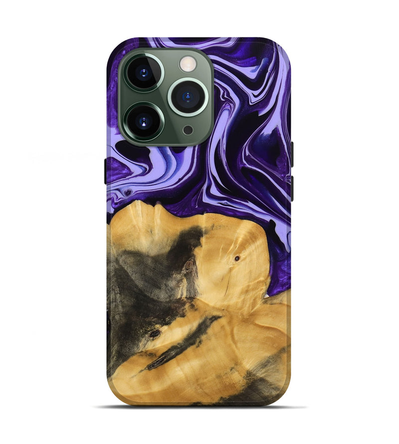 iPhone 13 Pro Wood Live Edge Phone Case - Condell (Purple, 741625)