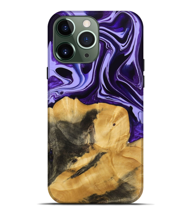 iPhone 13 Pro Max Wood Live Edge Phone Case - Condell (Purple, 741625)