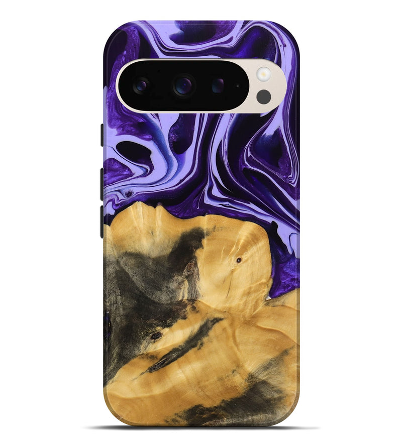 Pixel 9 Pro XL Wood Live Edge Phone Case - Condell (Purple, 741625)