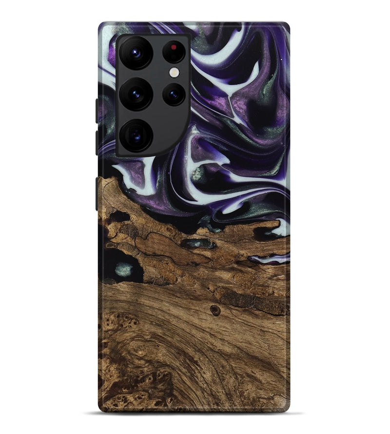 Galaxy S22 Ultra Wood Live Edge Phone Case - Primus (Purple, 741626)