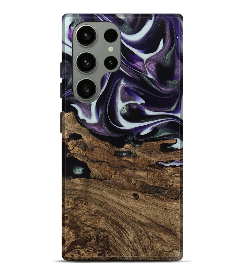 Galaxy S23 Ultra Wood Live Edge Phone Case - Primus (Purple, 741626)