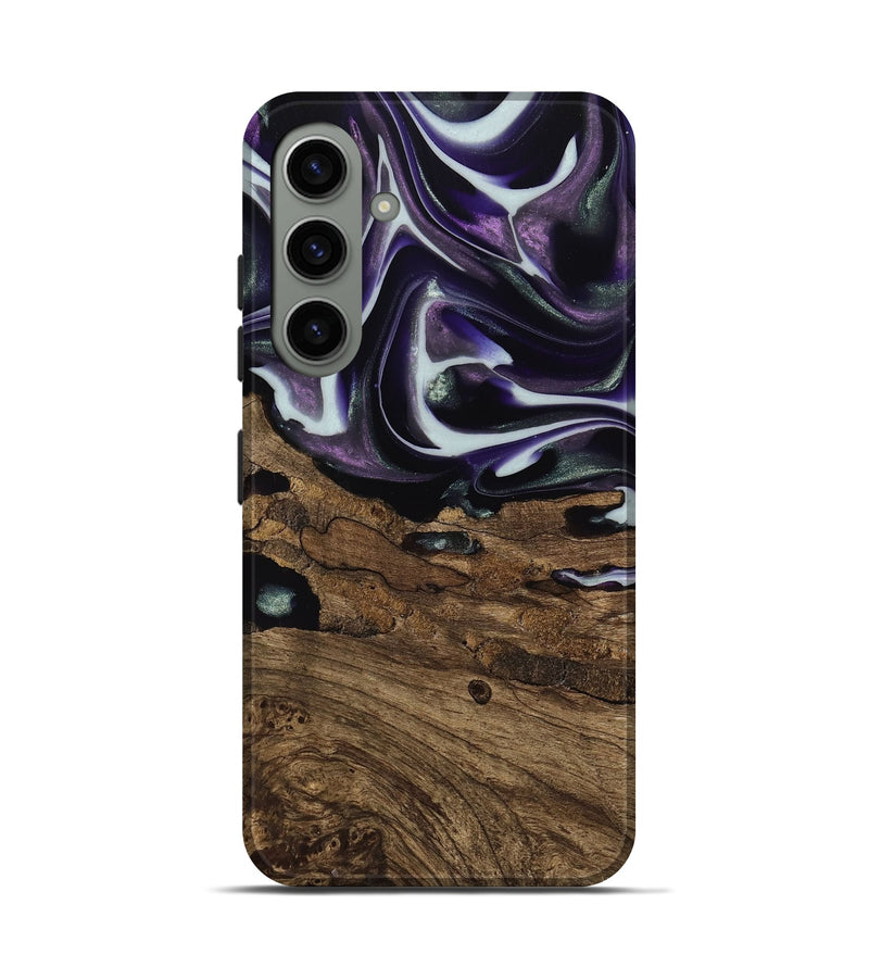 Galaxy S24 Wood Live Edge Phone Case - Primus (Purple, 741626)