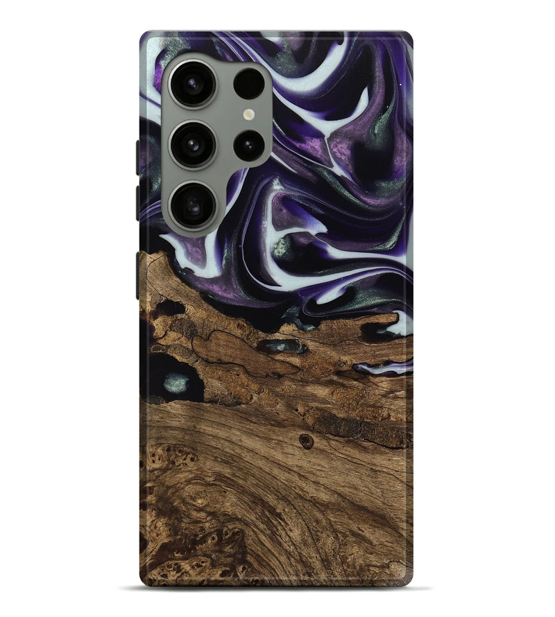 Galaxy S24 Ultra Wood Live Edge Phone Case - Primus (Purple, 741626)