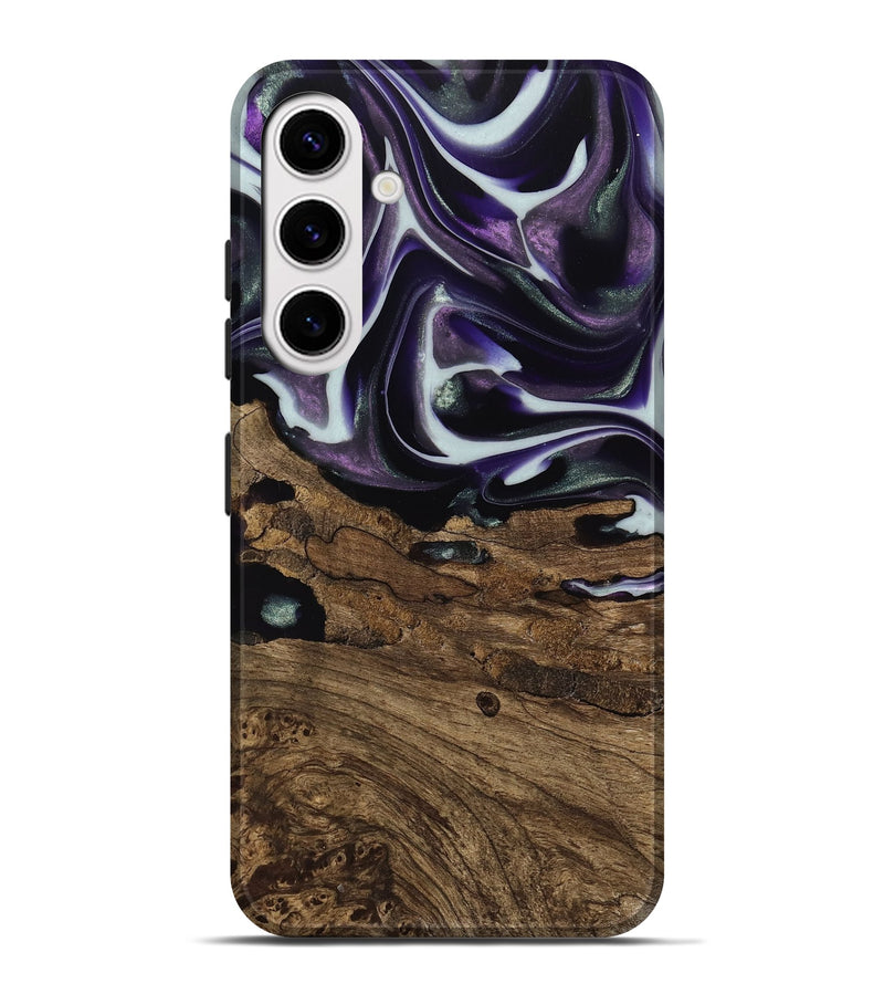 Galaxy S25 Plus Wood Live Edge Phone Case - Primus (Purple, 741626)