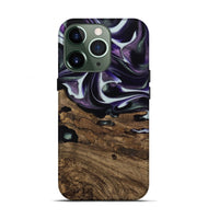 iPhone 13 Pro Wood Live Edge Phone Case - Primus (Purple, 741626)