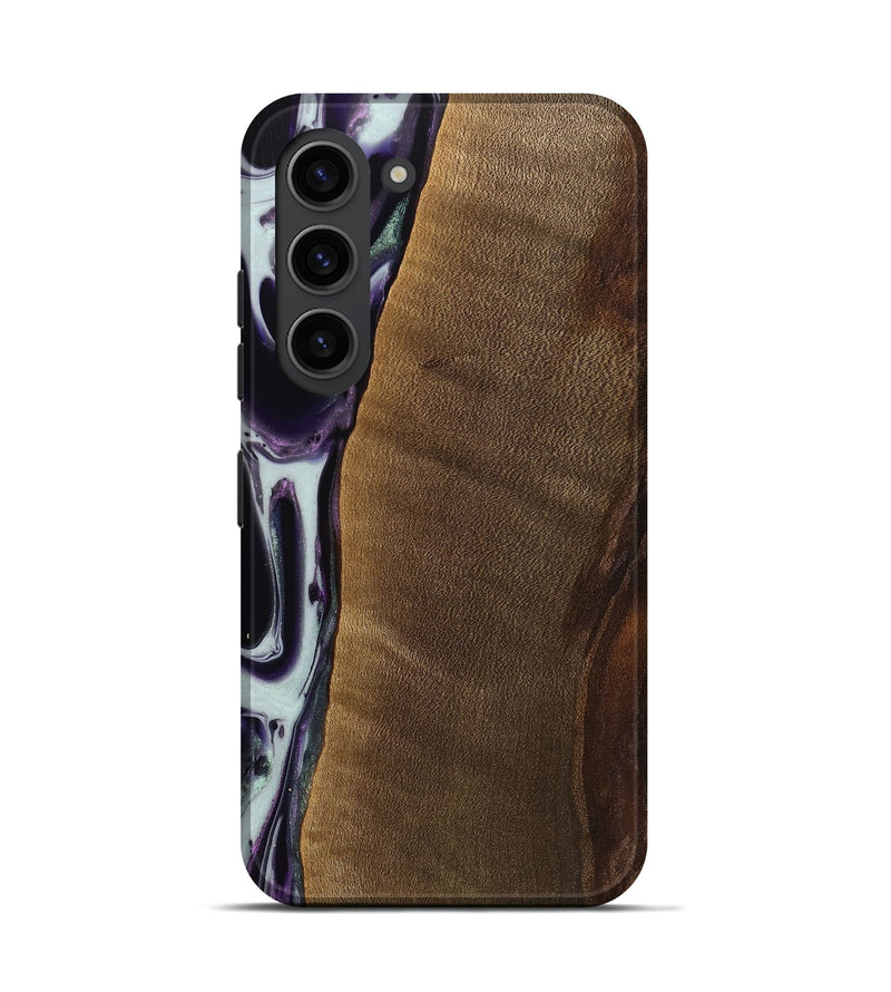 Galaxy S23 Wood Live Edge Phone Case - Candra (Purple, 741629)