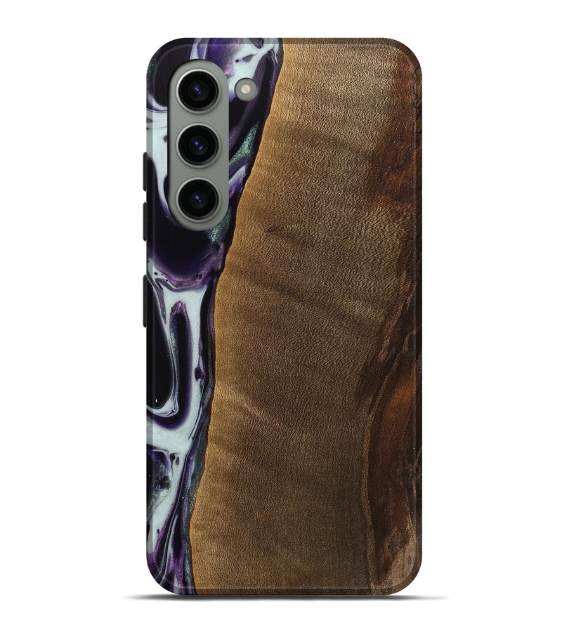 Galaxy S23 Plus Wood Live Edge Phone Case - Candra (Purple, 741629)