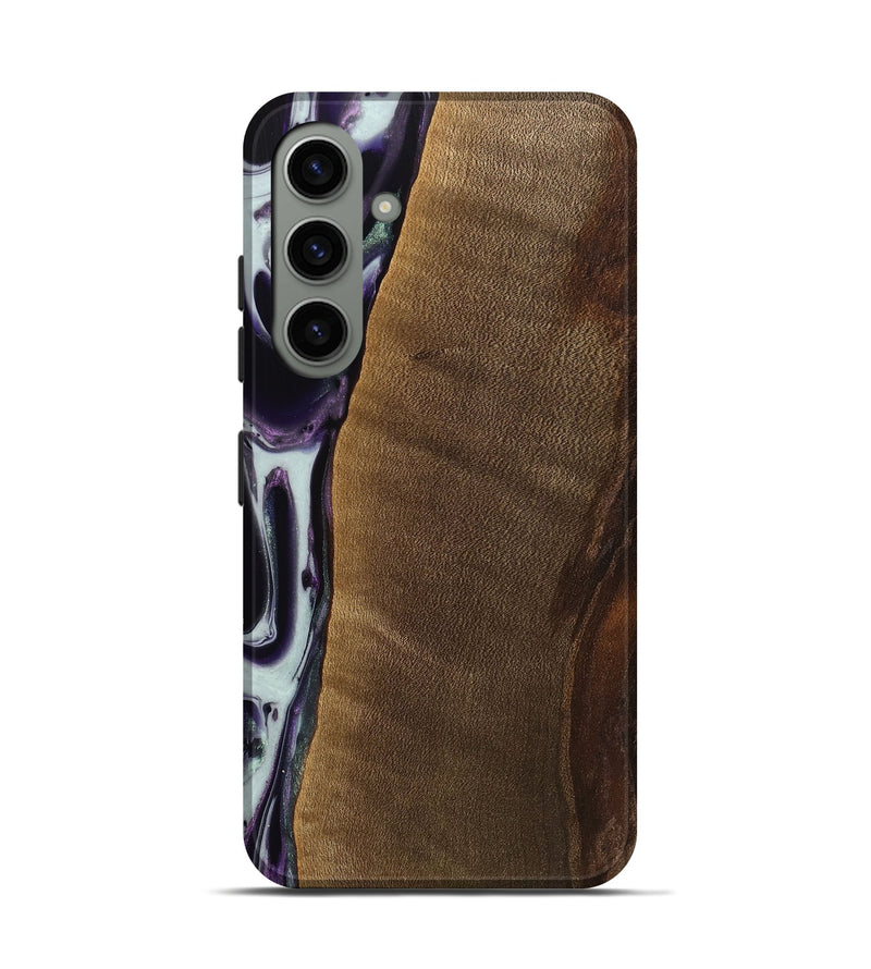 Galaxy S24 Wood Live Edge Phone Case - Candra (Purple, 741629)