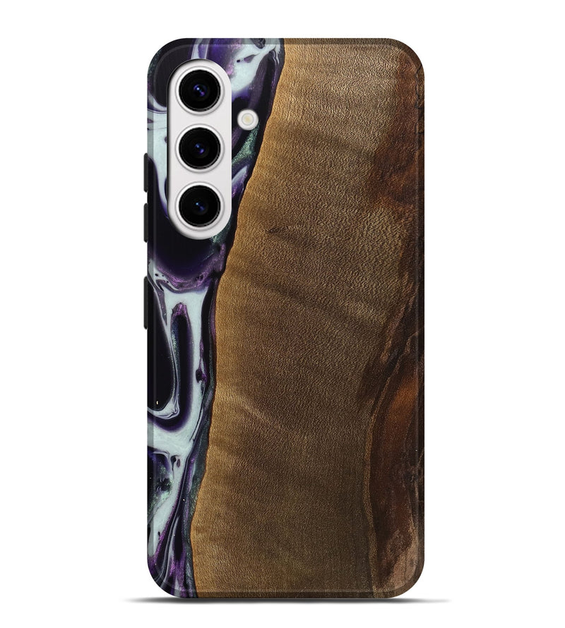 Galaxy S25 Plus Wood Live Edge Phone Case - Candra (Purple, 741629)