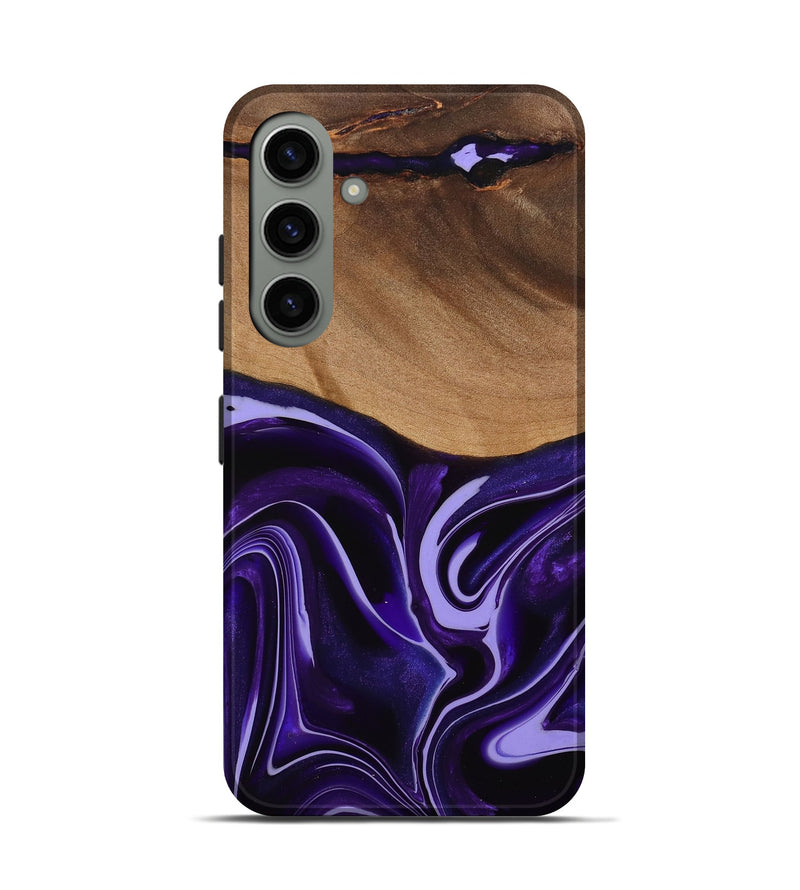 Galaxy S24 Wood Live Edge Phone Case - Sheilah (Purple, 741631)