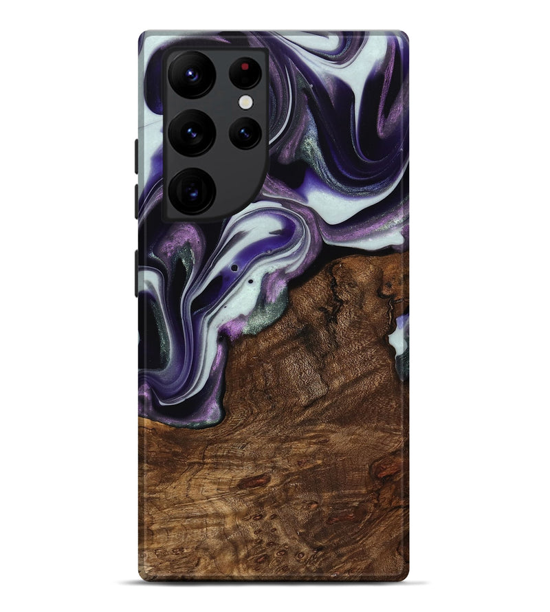 Galaxy S22 Ultra Wood Live Edge Phone Case - Shawna (Purple, 741632)