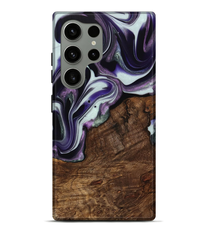 Galaxy S24 Ultra Wood Live Edge Phone Case - Shawna (Purple, 741632)