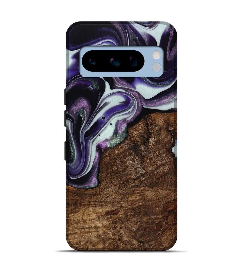 Pixel 8 Pro Wood Live Edge Phone Case - Shawna (Purple, 741632)