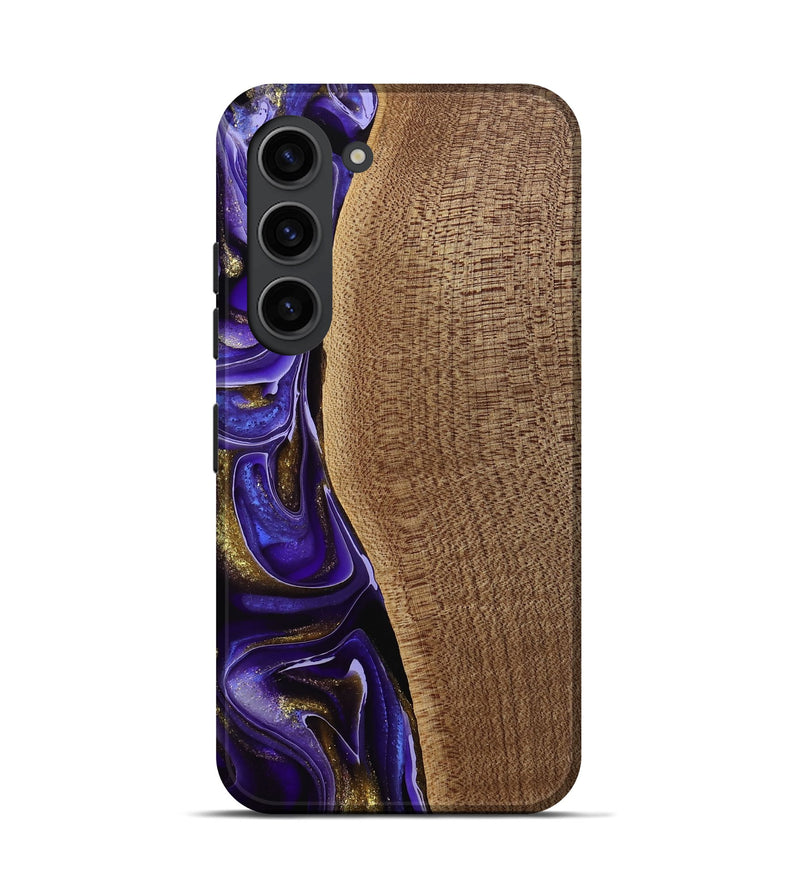 Galaxy S23 Wood Live Edge Phone Case - Tanhya (Purple, 741633)