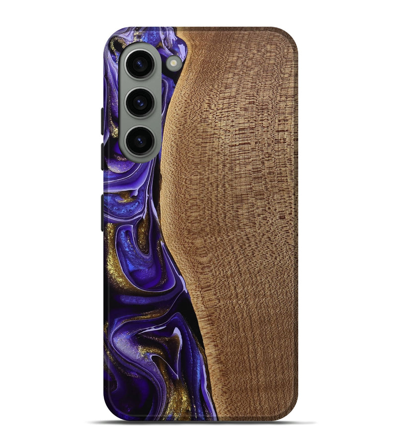 Galaxy S23 Plus Wood Live Edge Phone Case - Tanhya (Purple, 741633)