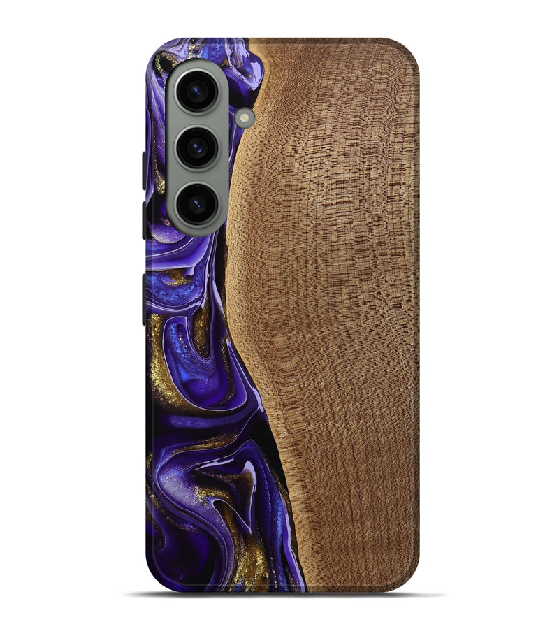 Galaxy S24 Plus Wood Live Edge Phone Case - Tanhya (Purple, 741633)