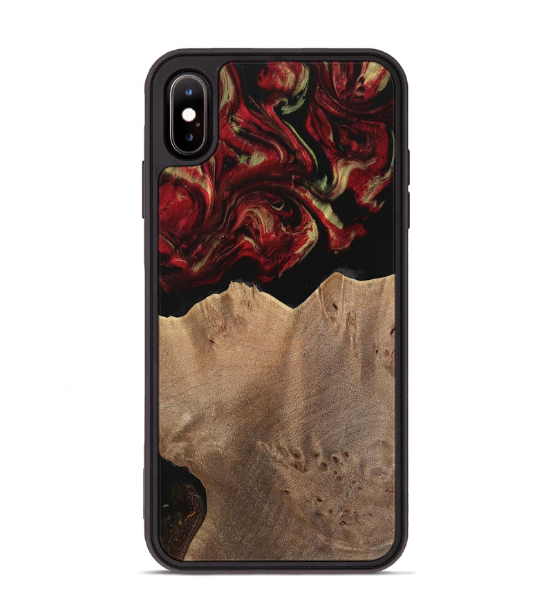 iPhone Xs Max Wood Phone Case - Neena (Red, 741638)