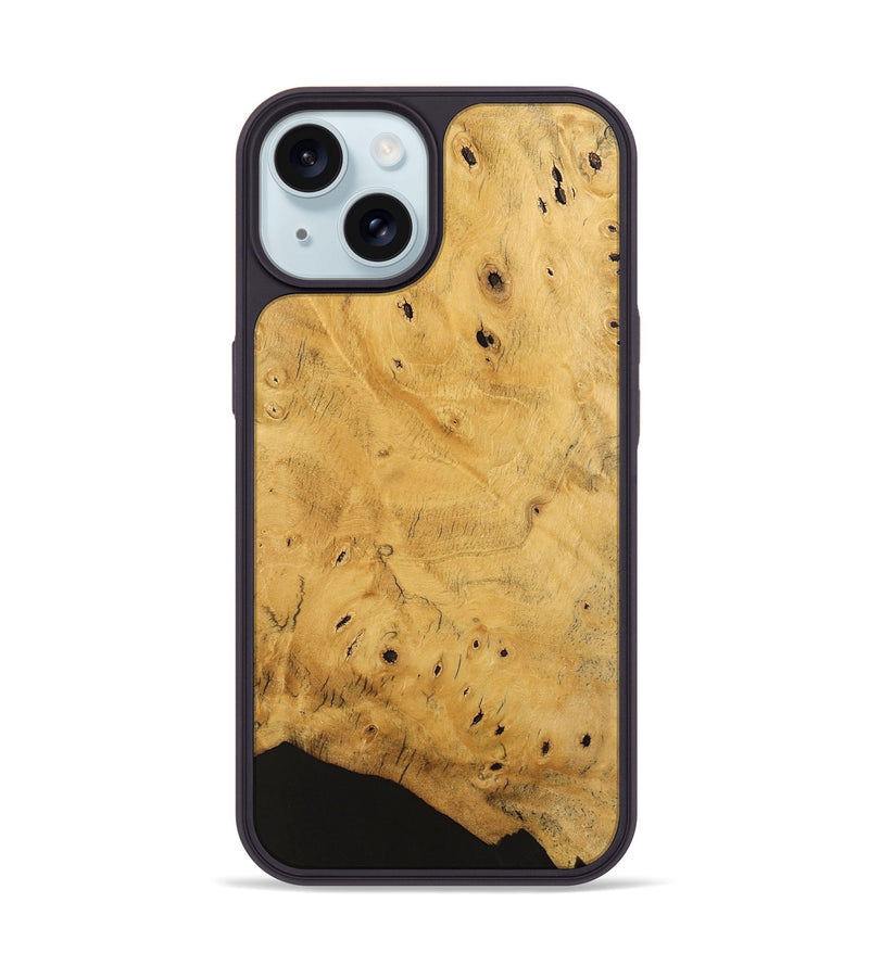 iPhone 15 Wood Phone Case - Jaclin (Wood Burl, 741639)