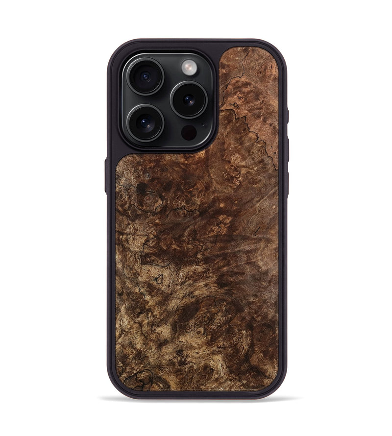 iPhone 15 Pro Wood Phone Case - Metha (Wood Burl, 741640)