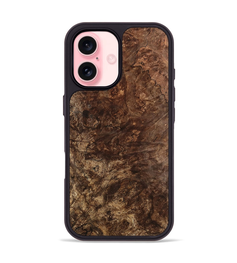 iPhone 16 Wood Phone Case - Metha (Wood Burl, 741640)