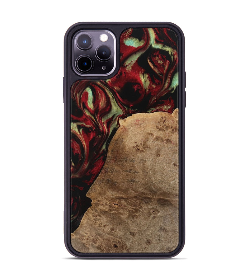 iPhone 11 Pro Max Wood Phone Case - Merrill (Red, 741641)