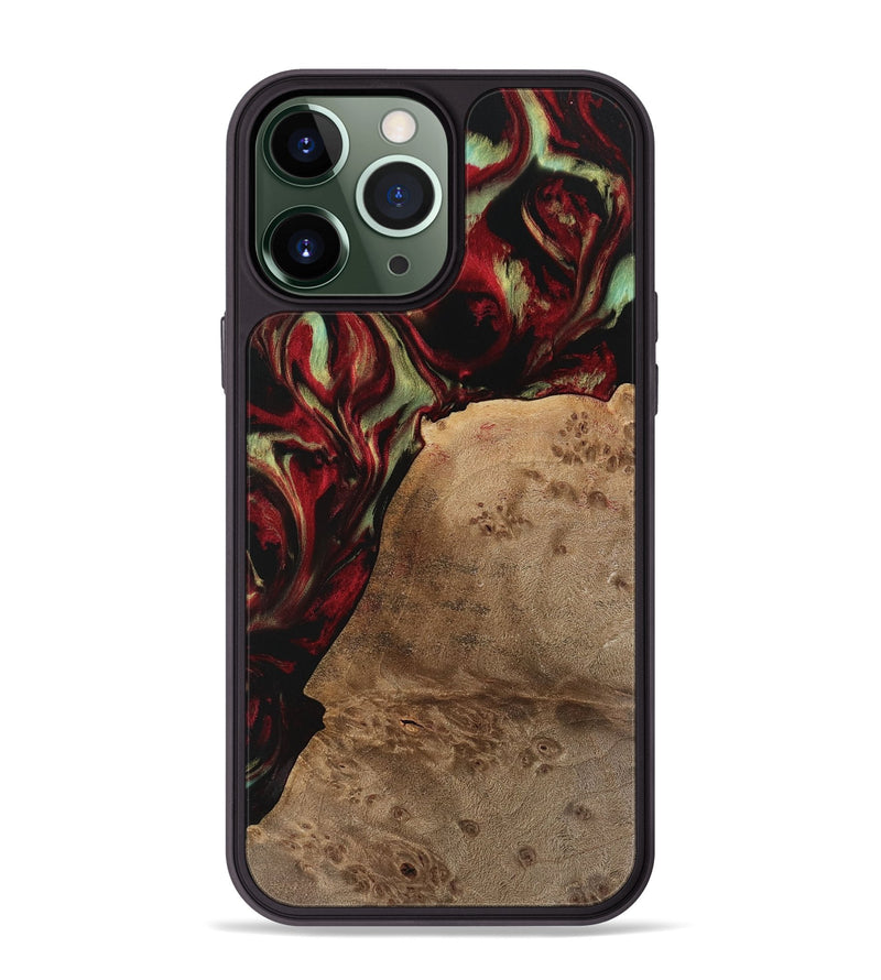 iPhone 13 Pro Max Wood Phone Case - Merrill (Red, 741641)